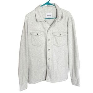 Goodfellow Women's Sherpa Jacket Medium Gray Pockets Warm Oversized